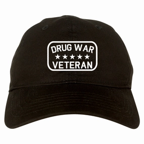 Drug War Veteran Mens Dad Hat Baseball Cap