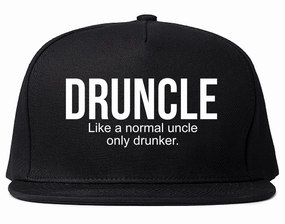 Druncle Funny Uncle Party Mens Snapback Hat
