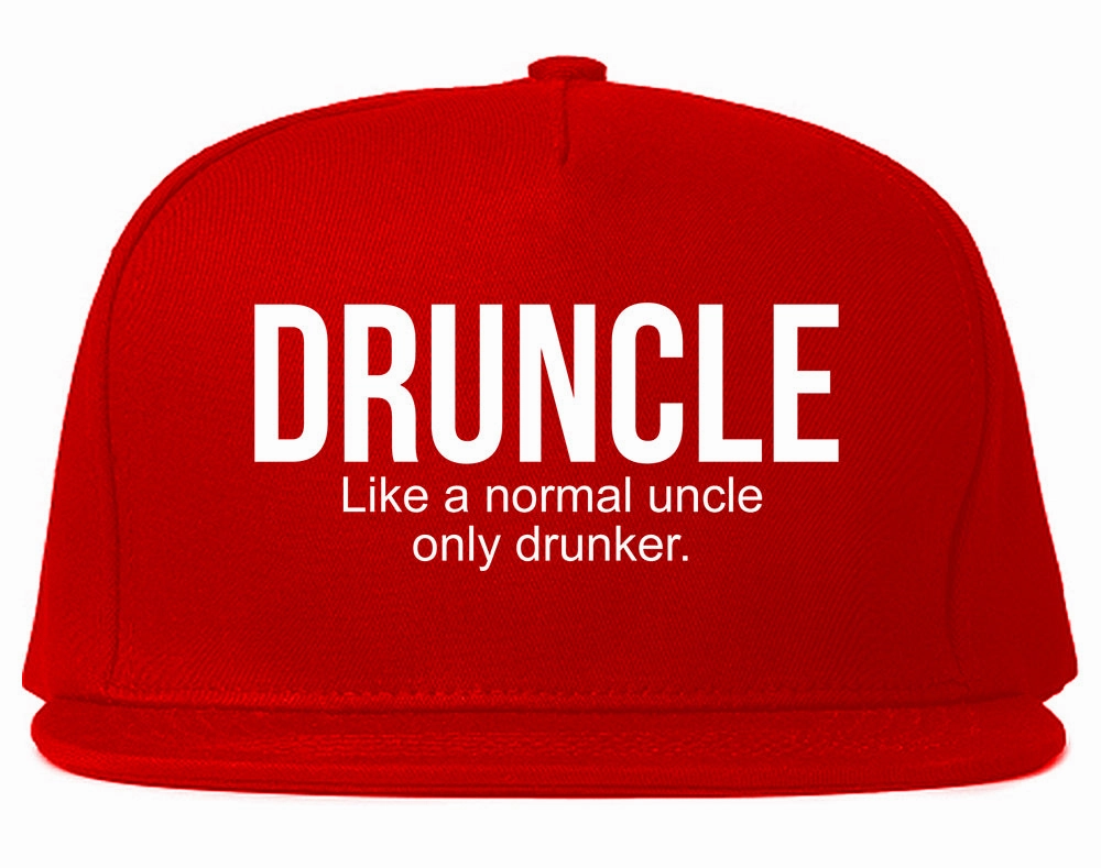 Druncle Funny Uncle Party Mens Snapback Hat