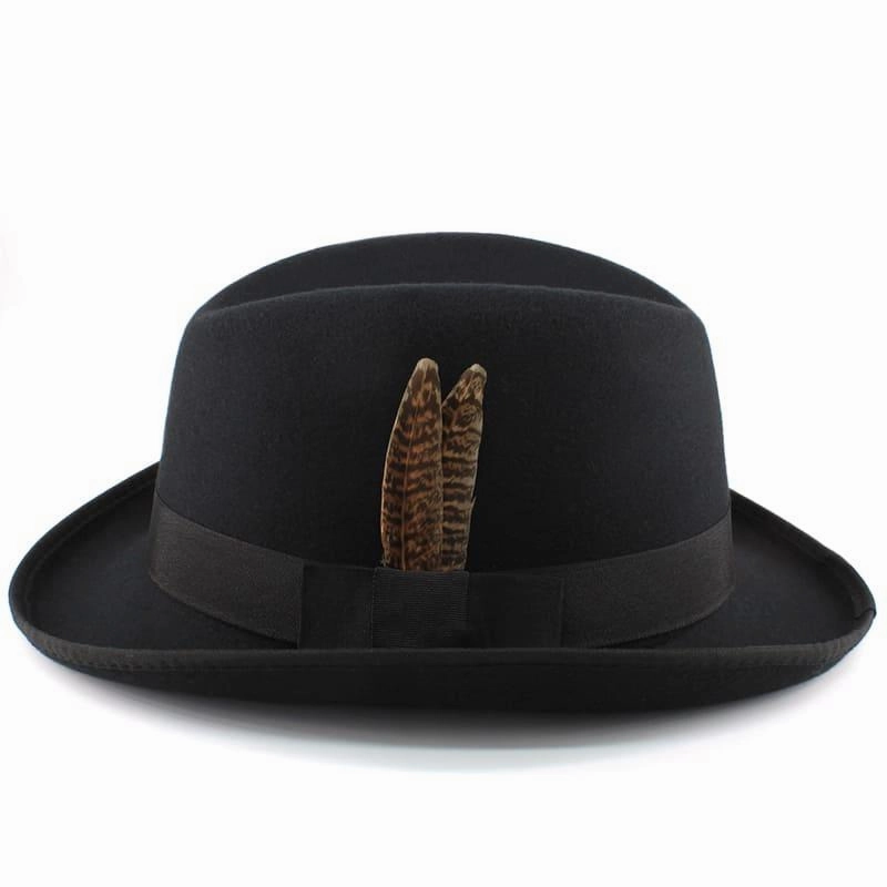 Dryden Feather Wool Homburg Hat