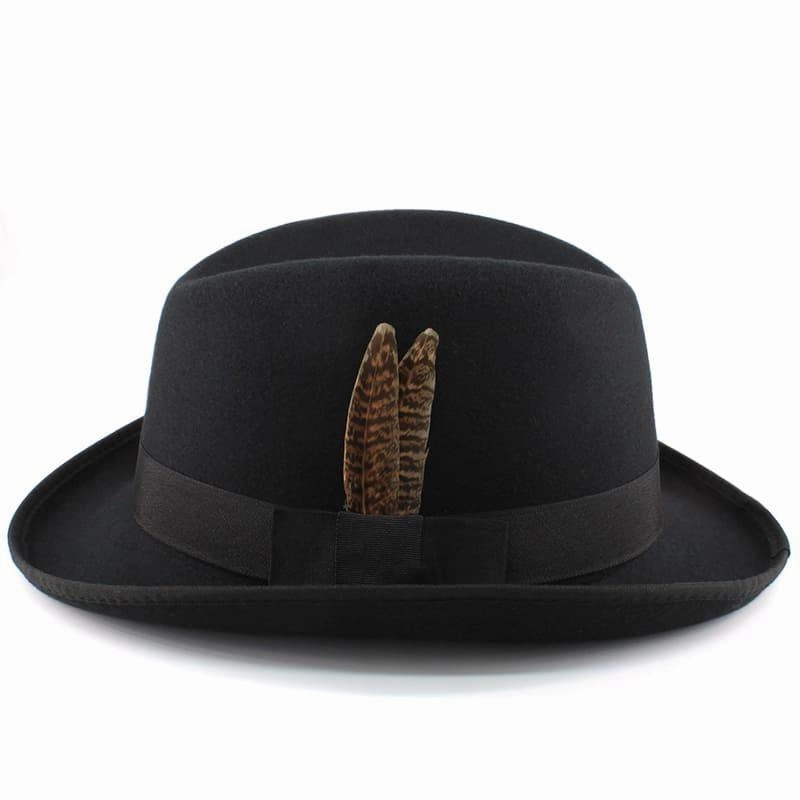 Dryden Feather Wool Homburg Hat