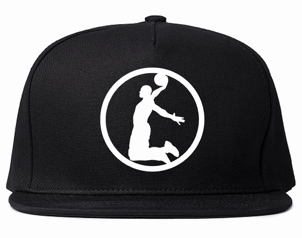 Dunk Basketball Player Circle Chest Mens Snapback Hat