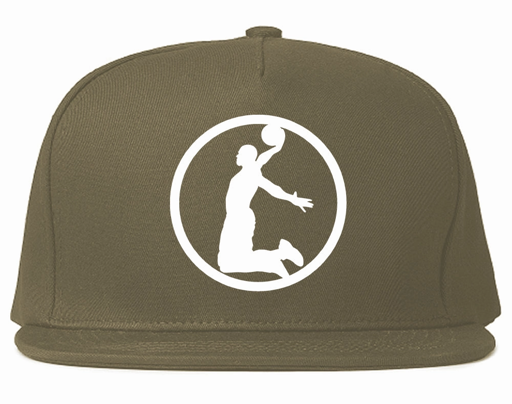 Dunk Basketball Player Circle Chest Mens Snapback Hat