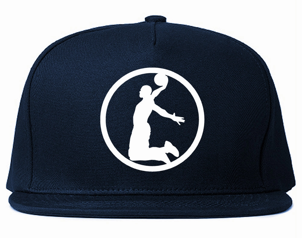 Dunk Basketball Player Circle Chest Mens Snapback Hat