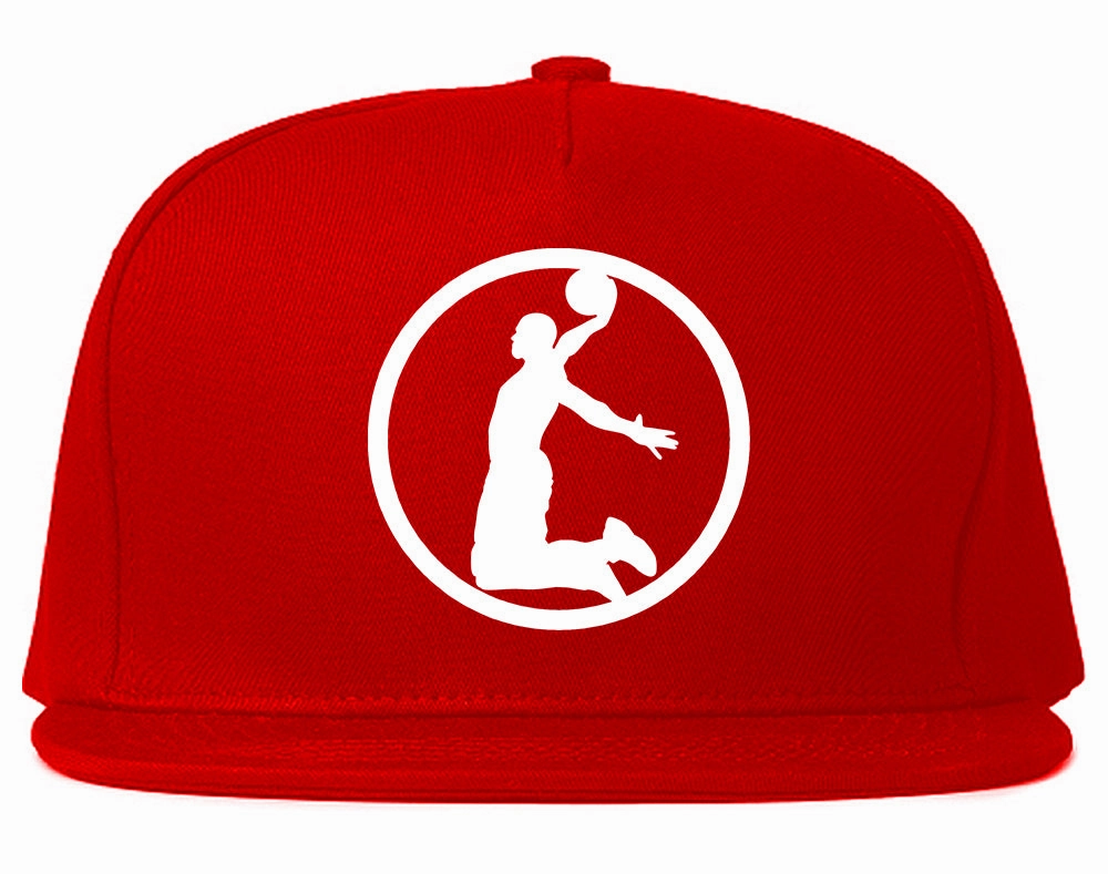 Dunk Basketball Player Circle Chest Mens Snapback Hat