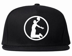 Dunk Basketball Player Circle Chest Mens Snapback Hat
