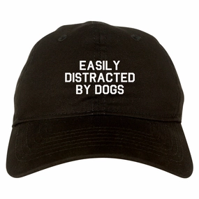 Easily Distracted By Dogs Mens Dad Hat Baseball Cap