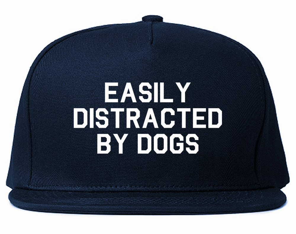Easily Distracted By Dogs Mens Snapback Hat