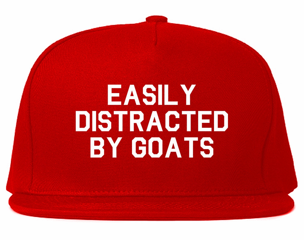 Easily Distracted By Goats Mens Snapback Hat