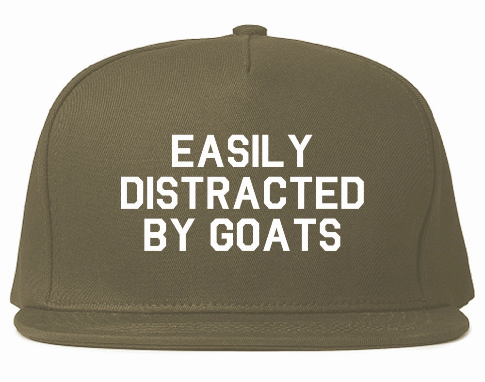 Easily Distracted By Goats Mens Snapback Hat