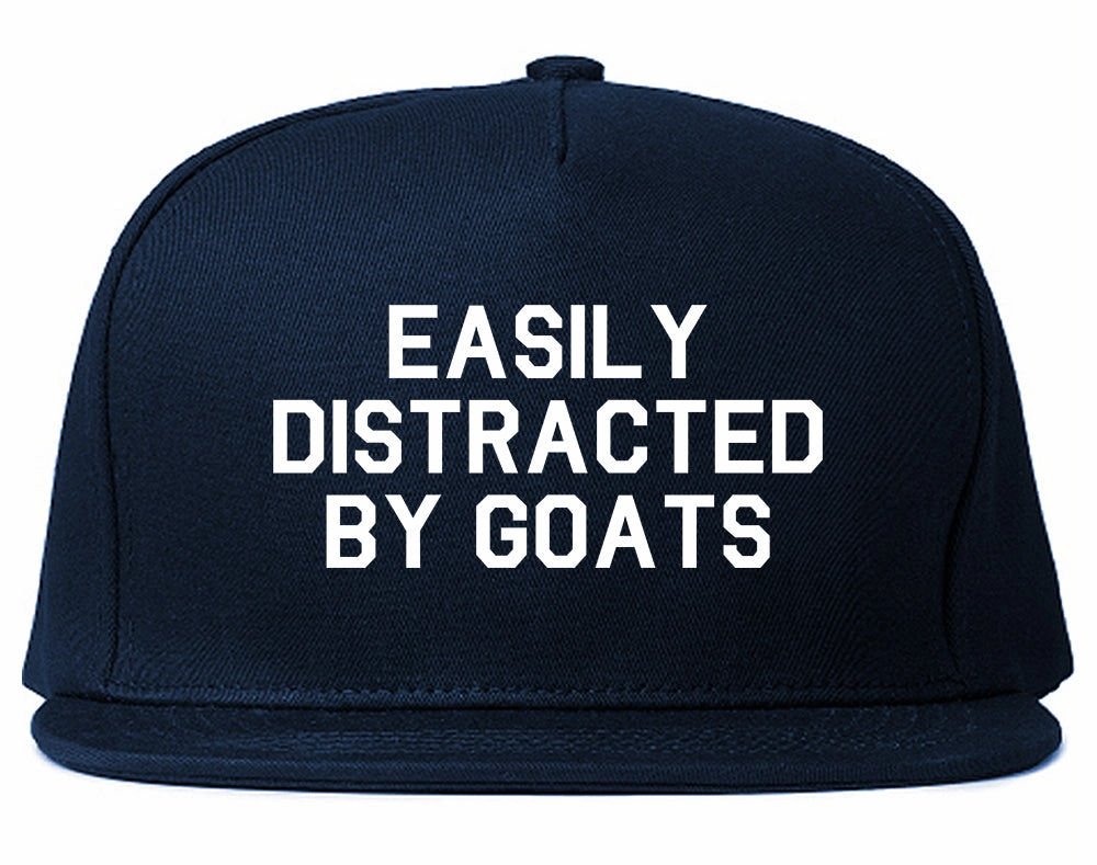 Easily Distracted By Goats Mens Snapback Hat