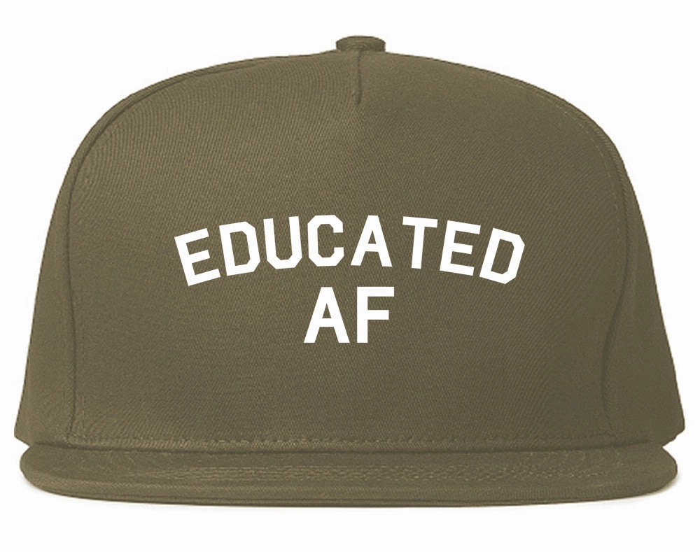 Educated AF Funny Graduation Mens Snapback Hat