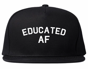 Educated AF Funny Graduation Mens Snapback Hat