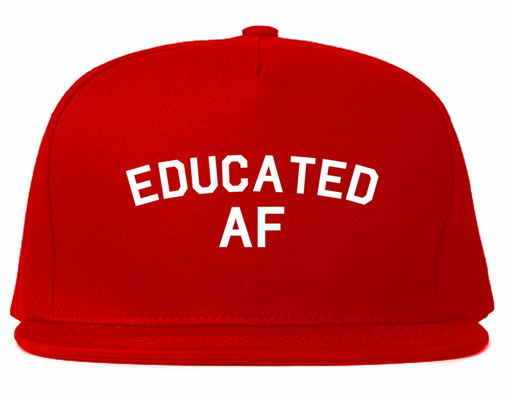 Educated AF Funny Graduation Mens Snapback Hat