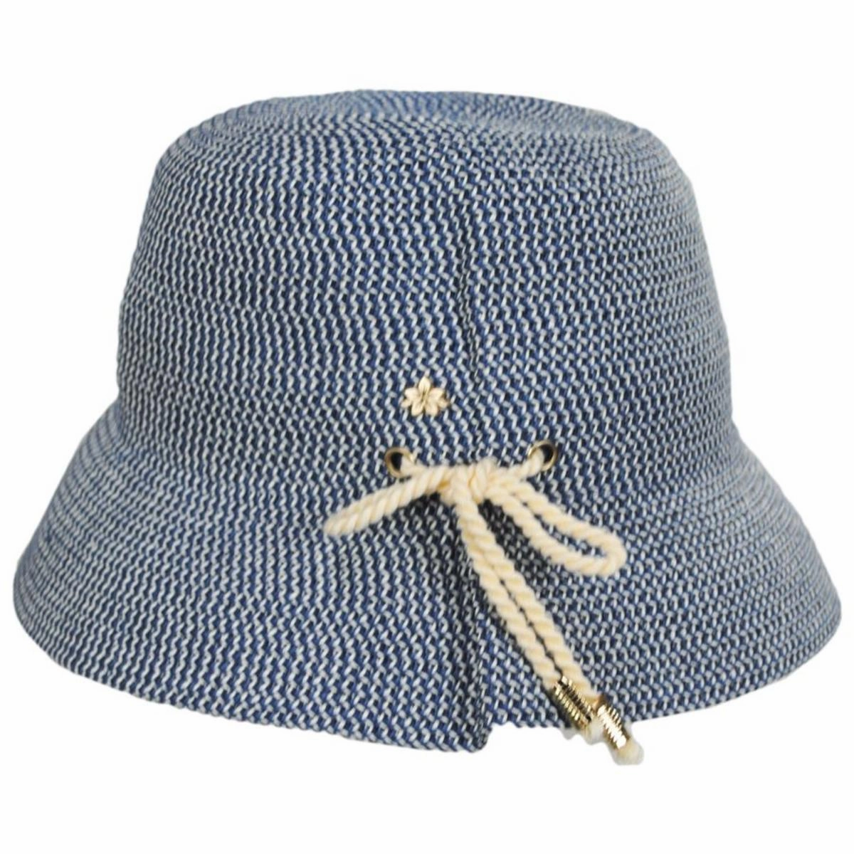 Edwina Toyo Straw Bucket Hat