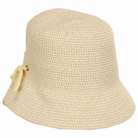 Edwina Toyo Straw Bucket Hat