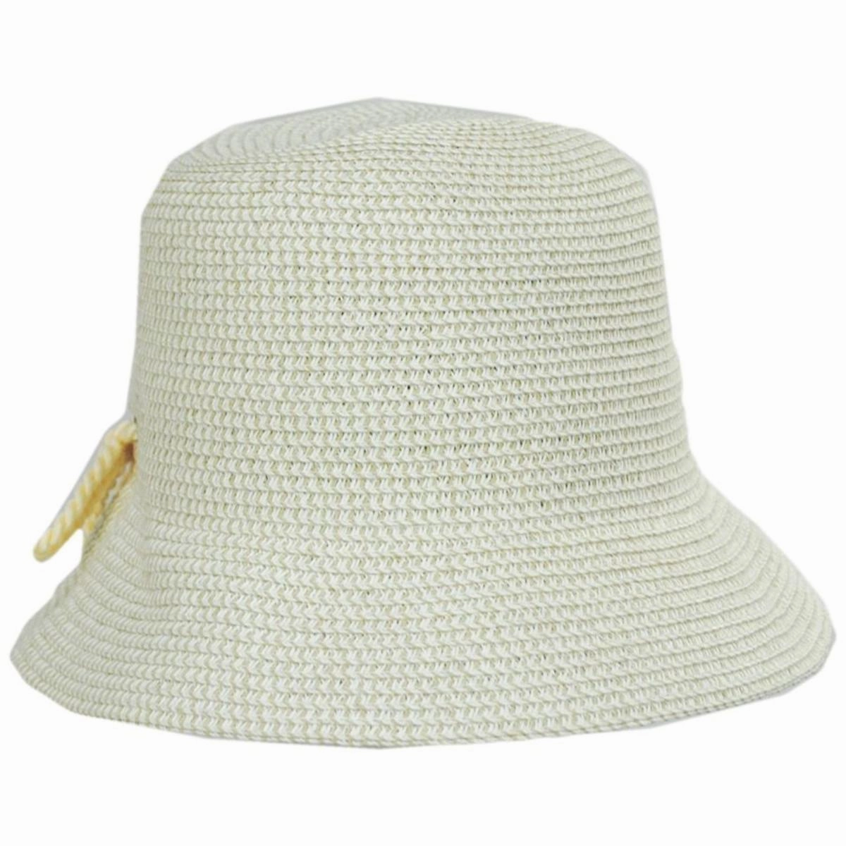 Edwina Toyo Straw Bucket Hat