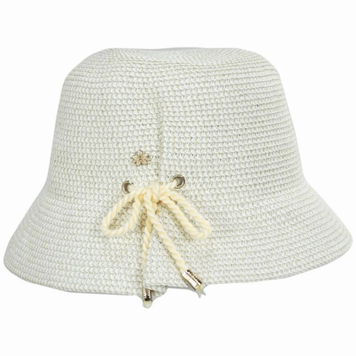 Edwina Toyo Straw Bucket Hat