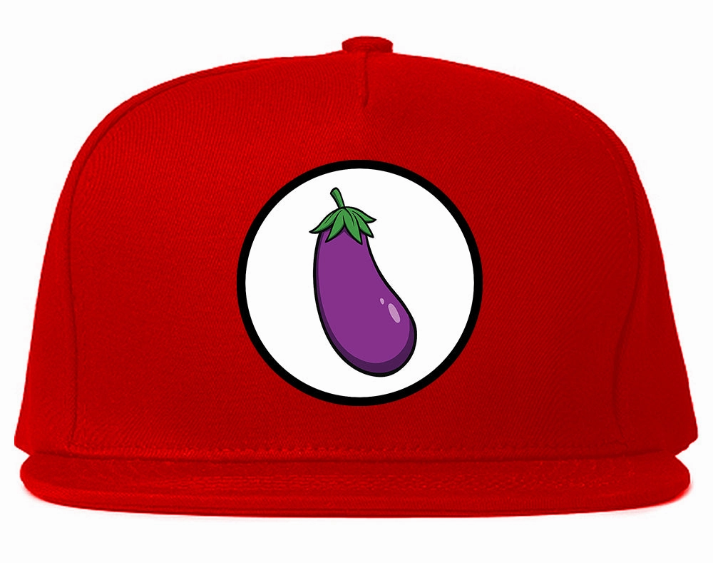 Eggplant Chest Mens Snapback Hat
