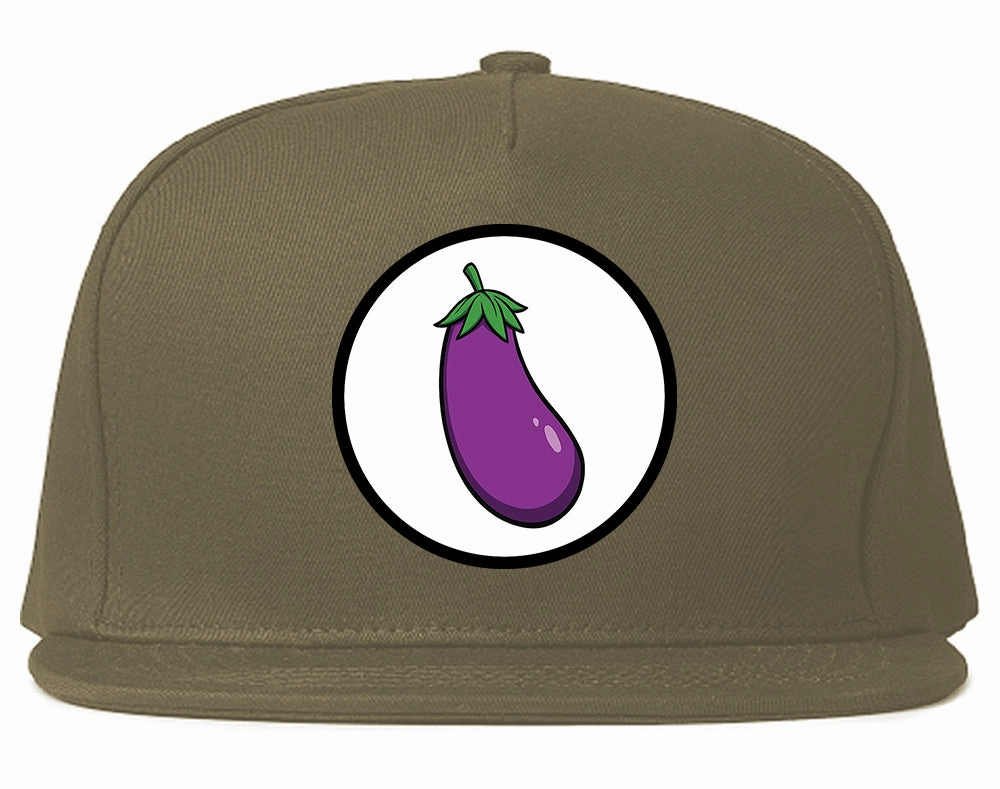 Eggplant Chest Mens Snapback Hat