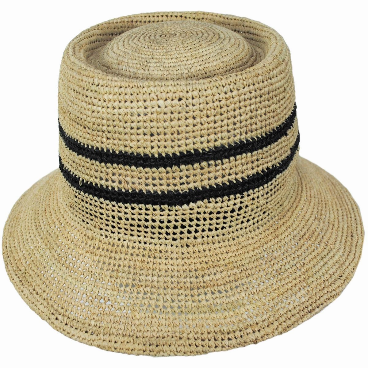 Ellee Raffia Straw Bucket Hat
