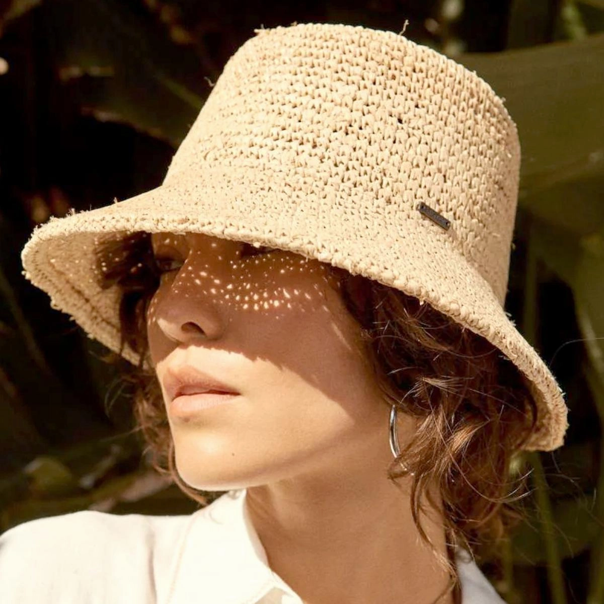 Ellee Raffia Straw Bucket Hat