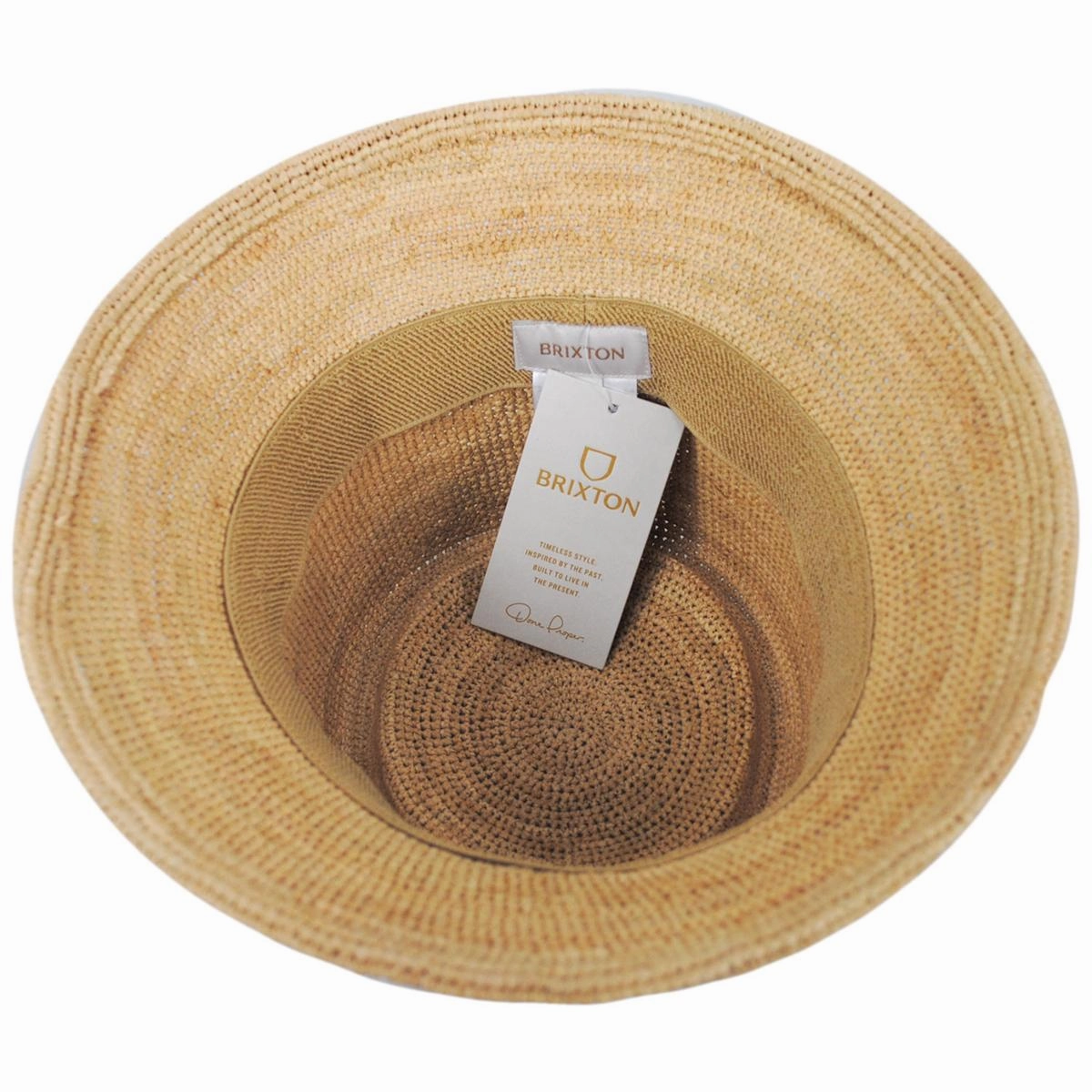 Ellee Raffia Straw Bucket Hat