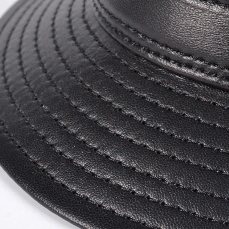 Ellington Genuine Leather Trilby Hat