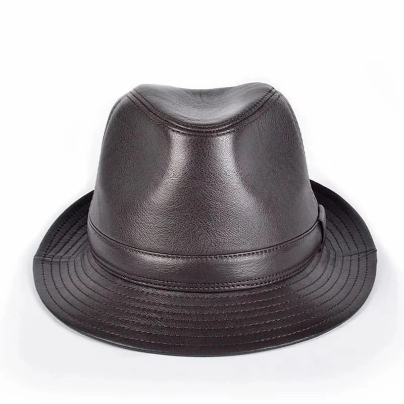 Ellington Genuine Leather Trilby Hat