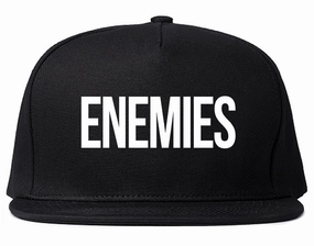 ENEMIES Orange Print Snapback Hat