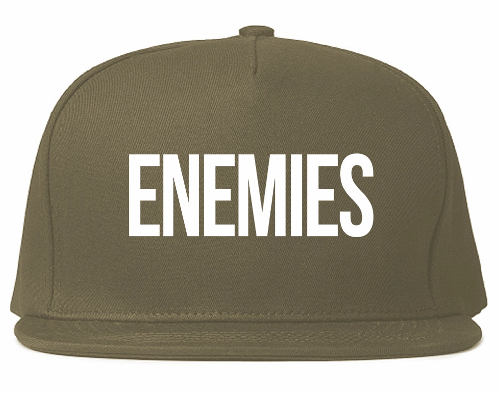 ENEMIES Orange Print Snapback Hat