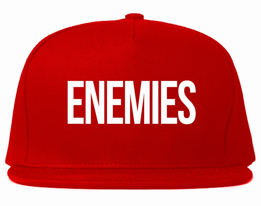 ENEMIES Orange Print Snapback Hat