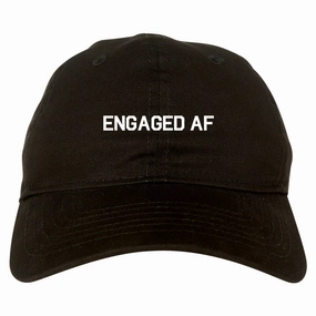 Engaged AF Fiance Mens Dad Hat Baseball Cap