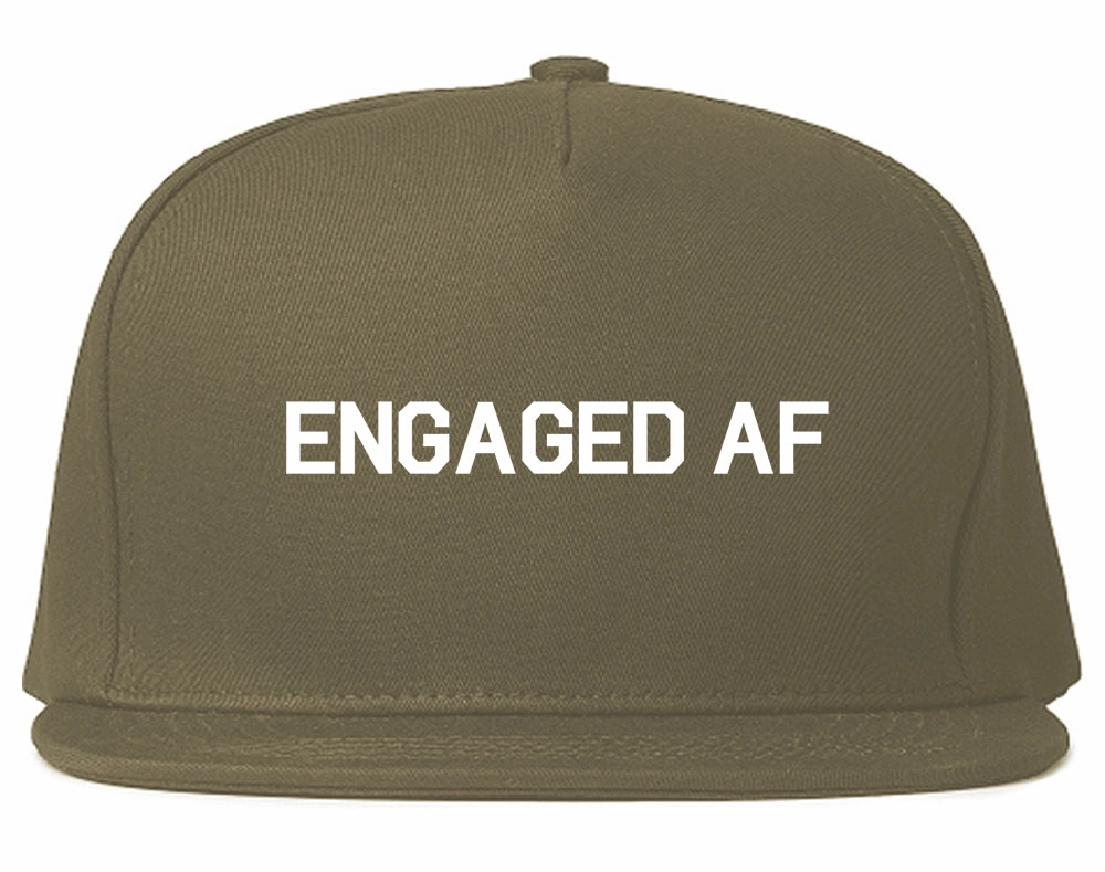 Engaged AF Fiance Mens Snapback Hat
