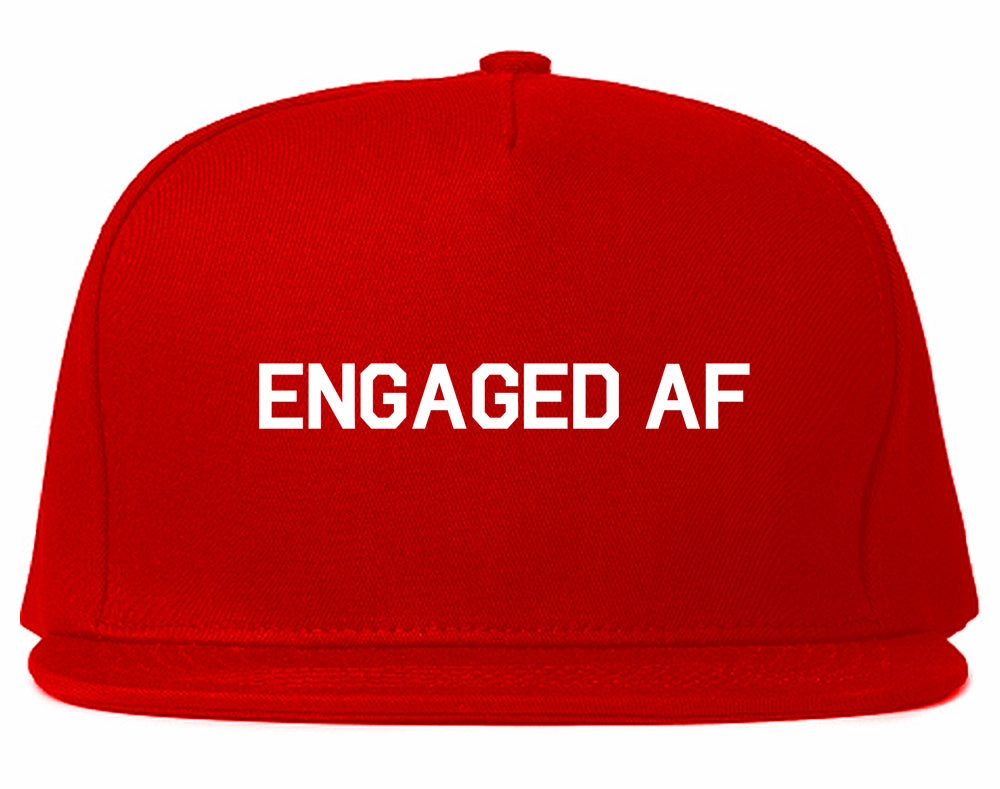 Engaged AF Fiance Mens Snapback Hat