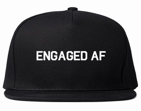 Engaged AF Fiance Mens Snapback Hat