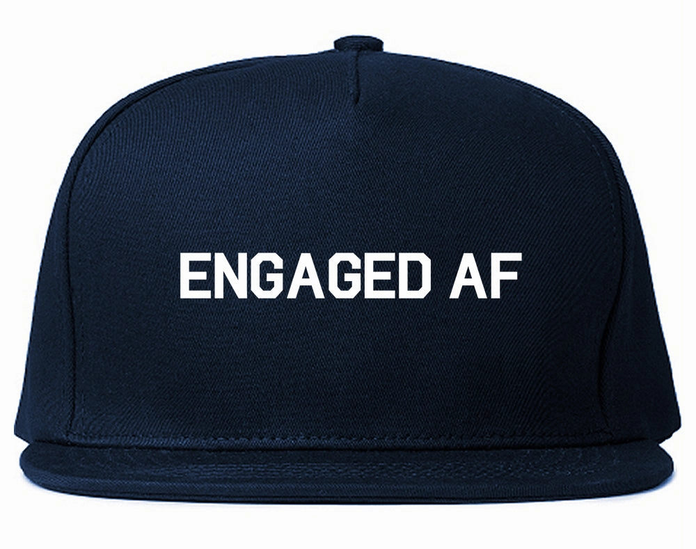 Engaged AF Fiance Mens Snapback Hat