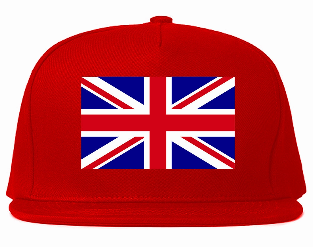 English England Flag Chest Mens Snapback Hat