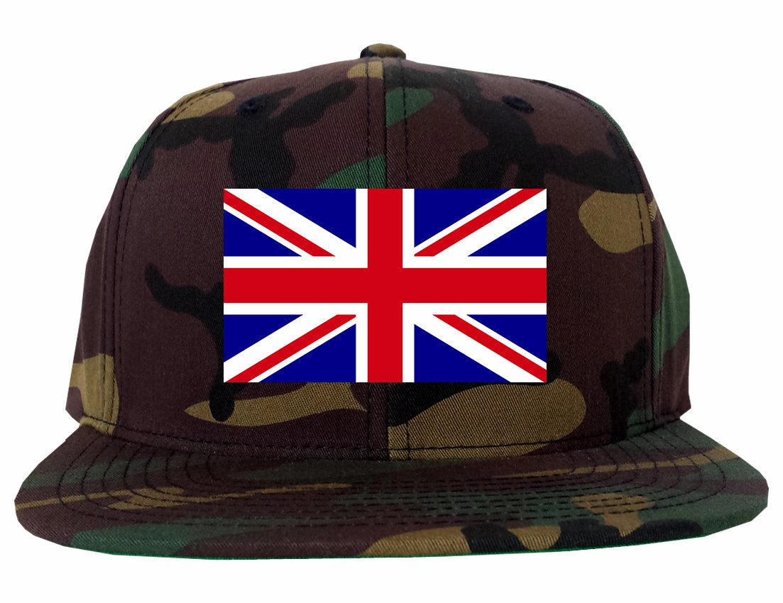 English England Flag Chest Mens Snapback Hat
