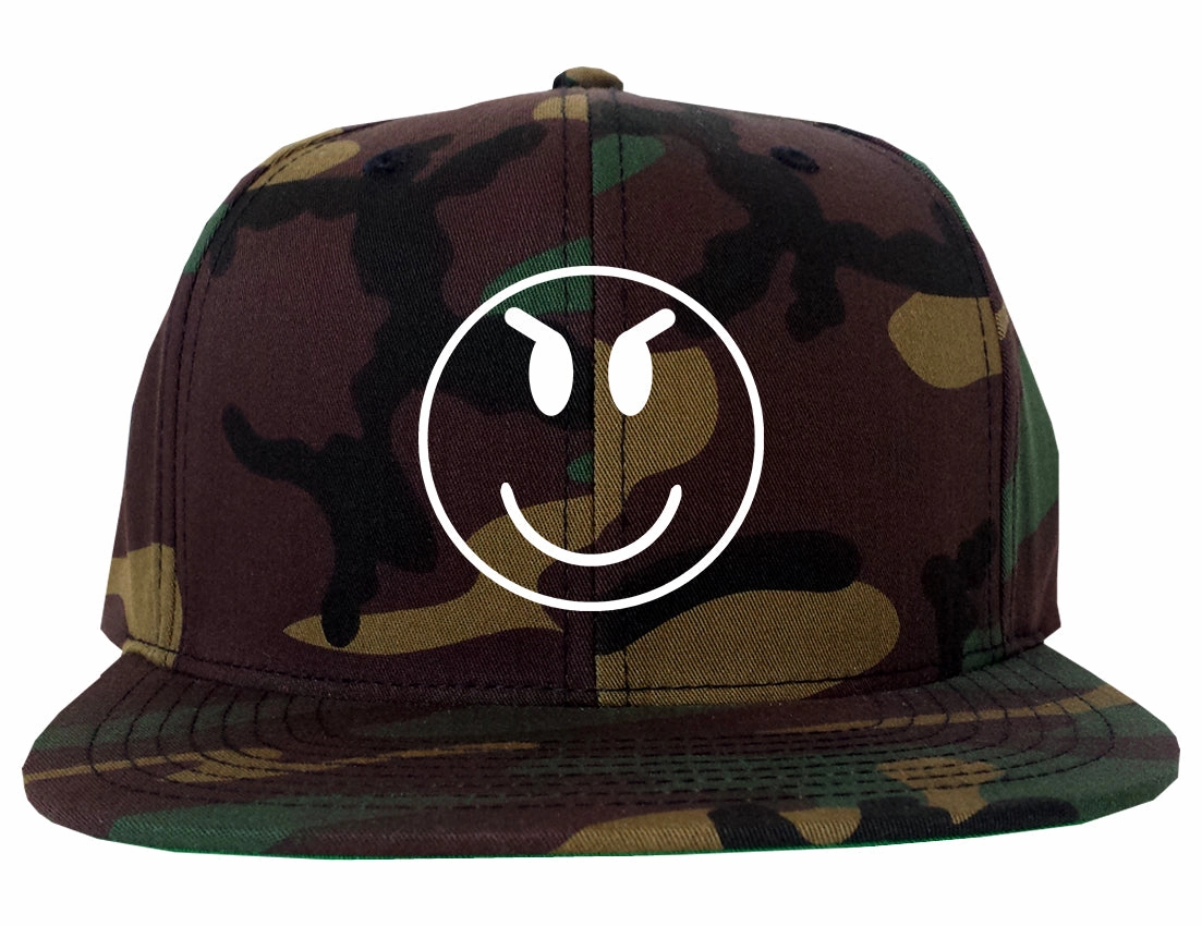 Evil Face Chest Mens Snapback Hat