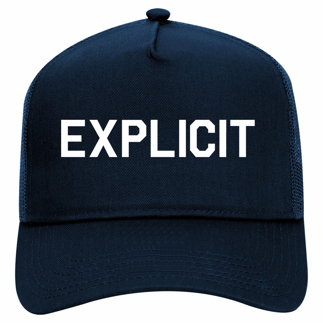 Explicit Retro Adult 5 Panel Mesh Trucker Hat