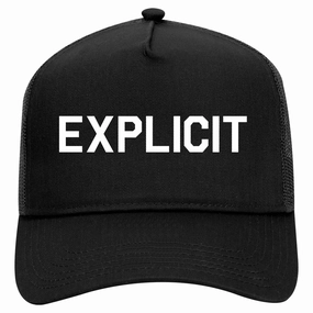 Explicit Retro Adult 5 Panel Mesh Trucker Hat