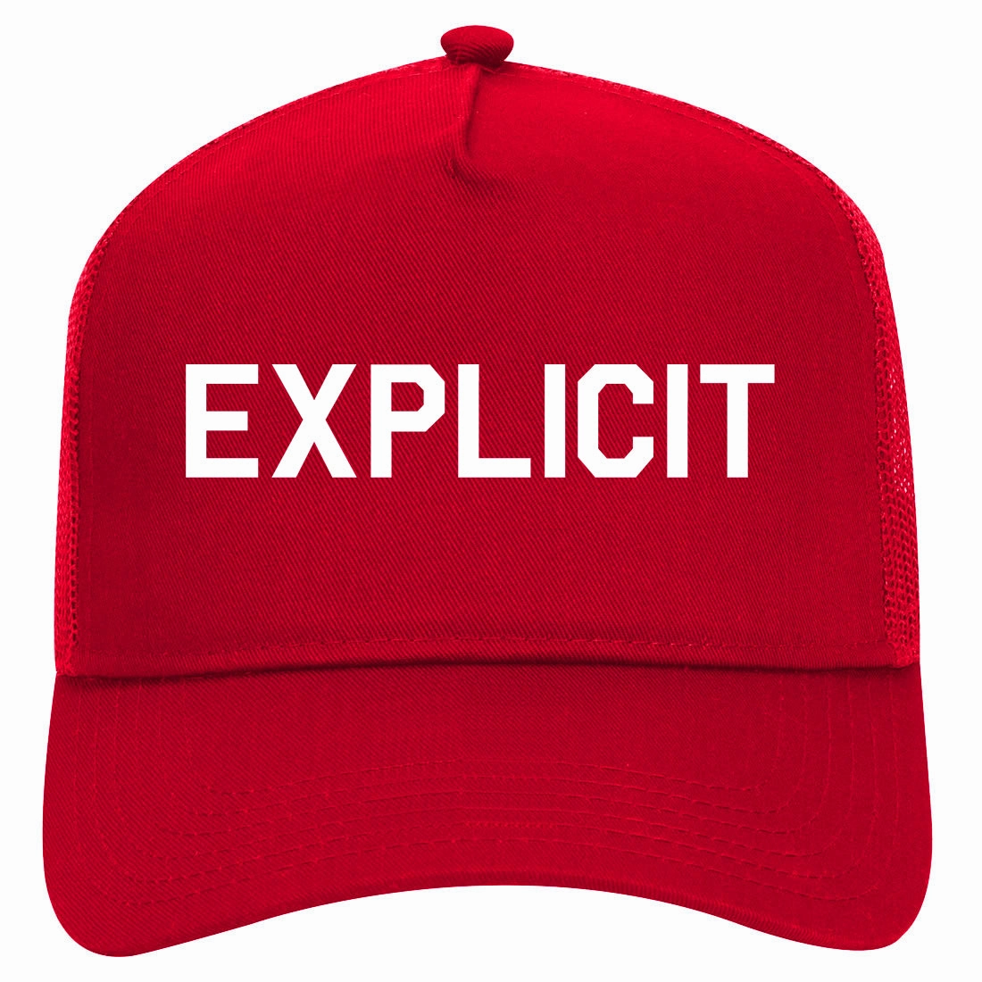 Explicit Retro Adult 5 Panel Mesh Trucker Hat