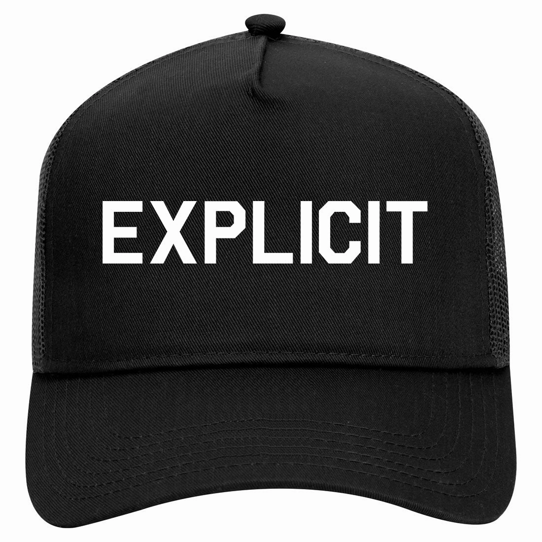 Explicit Retro Adult 5 Panel Mesh Trucker Hat