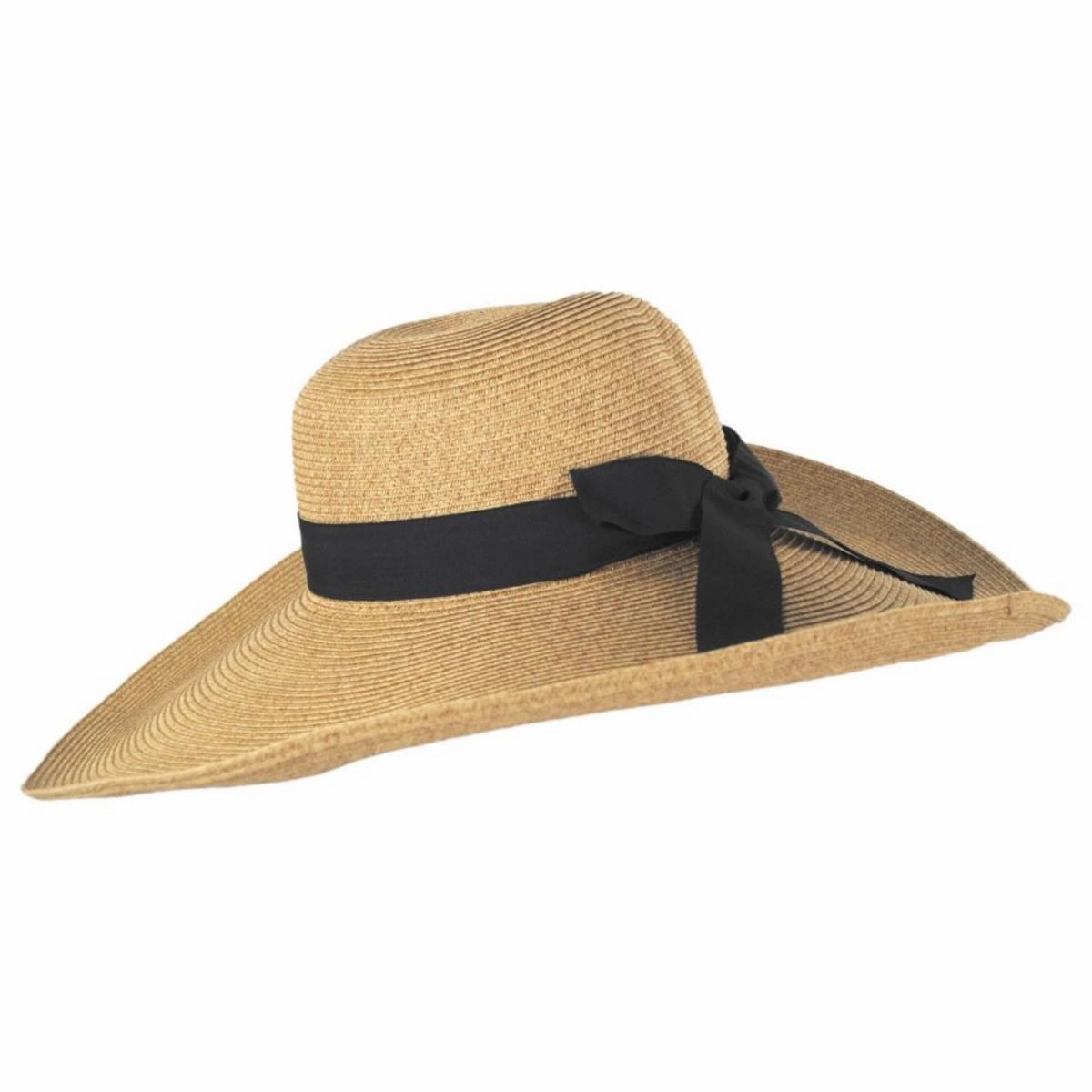 Extra Wide Brim Toyo Straw Blend Swinger Hat