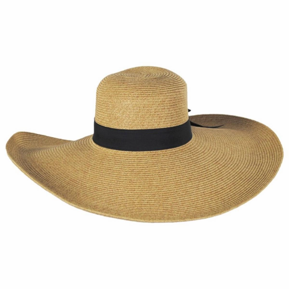 Extra Wide Brim Toyo Straw Blend Swinger Hat