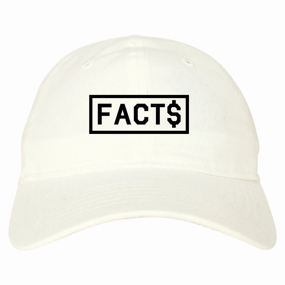 Facts Money Sign Box Mens Dad Hat