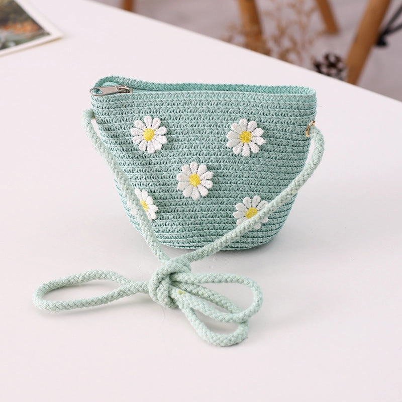 Fairy Family Sun Hat Crossbody Bag Set Girls' Beach Straw Hat