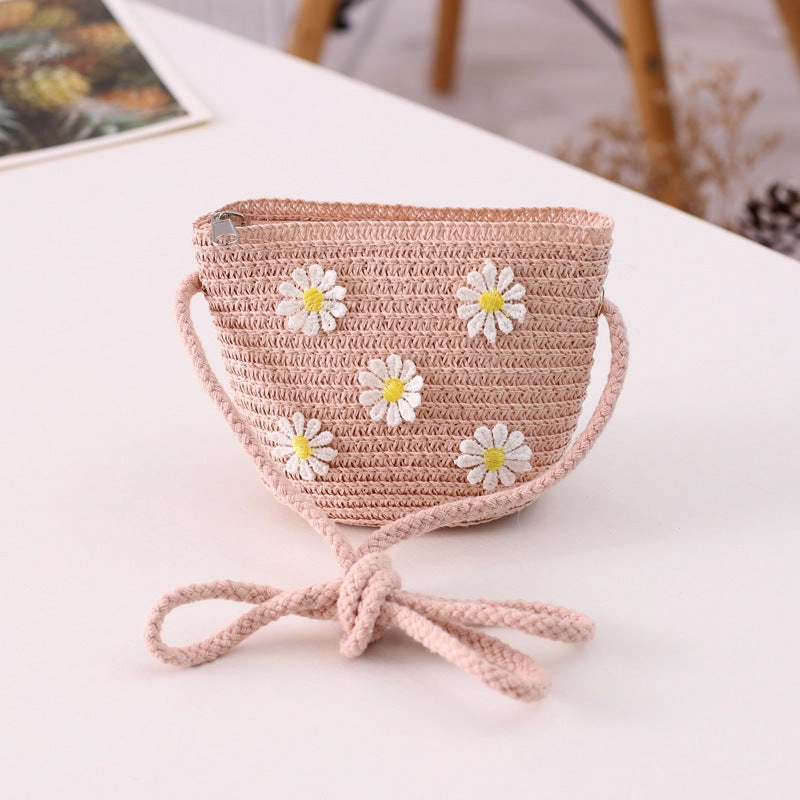 Fairy Family Sun Hat Crossbody Bag Set Girls' Beach Straw Hat