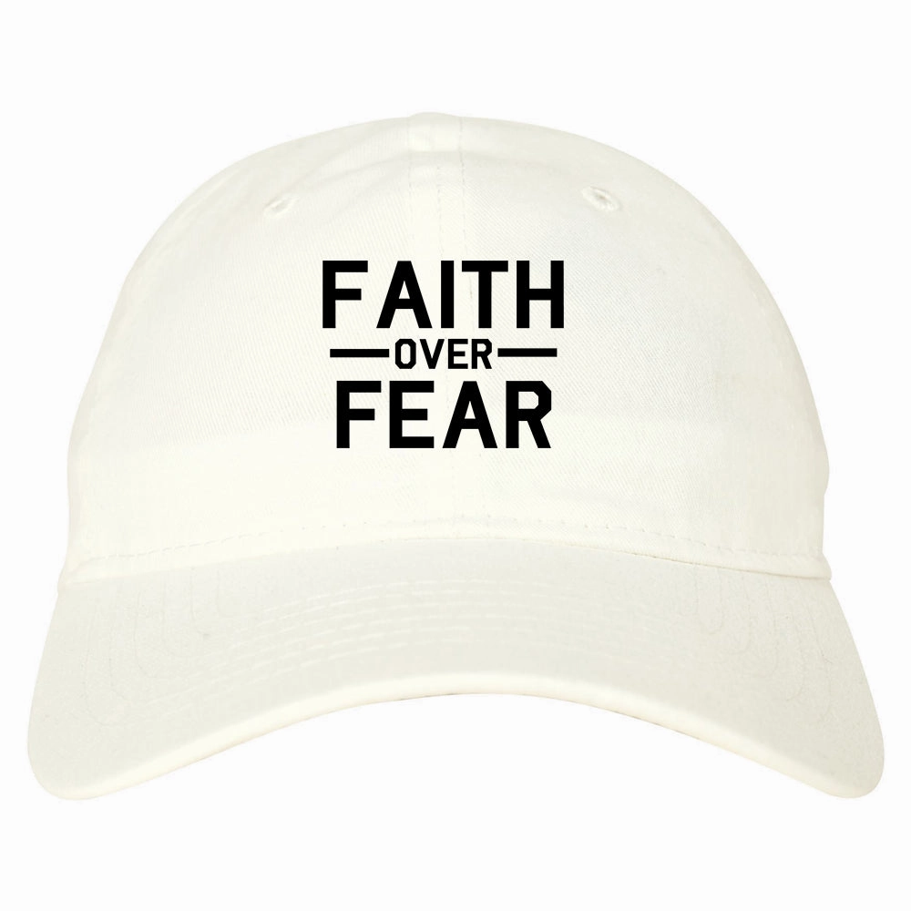 Faith Over Fear Mens Dad Hat Baseball Cap